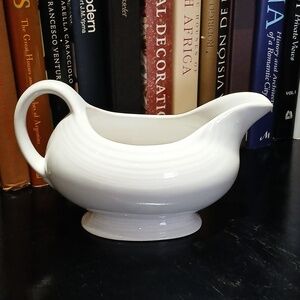 Fiesta Ware White Gravy/Sauce Boat